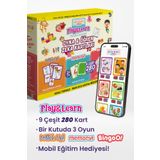 Stickki Eğitici Kartlar | TR-EN | 2-6 Yaş | 280 Kart | 3 Oyun | QR Kodlu Sesli Eğitim