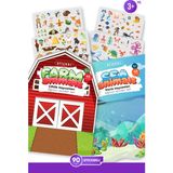 Stickki Eğitici Sticker Aktivite Kitap Seti Türkçe Ingilizce A4 Karton 3-7 Yaş - 90 Adet Etiket
