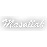 Stickrmarket Maşallah 10x2 cm Beyaz Araba Laptop Duvar Folyo Sticker
