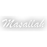 Stickrmarket Maşallah 20x4 cm Beyaz Araba Laptop Duvar Folyo Sticker