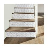 Sticktiles TIL4245FLT Beyaz ve Siyah Carrara Mermer Altıgen Soy ve Yapıştır