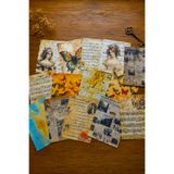 stickybloom Kelebek Ve Nota Temalı A5 Vintage Scrapbook Kağıtları 28 Adet Journal/Scrapbook/Sticker/Ajanda