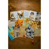 stickybloom Kelebek Ve Nota Temalı A6 Vintage Scrapbook Kağıtları 28 Adet Journal/Scrapbook/Sticker/Ajanda
