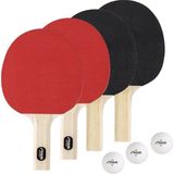 Stıga Klasik 2 Oyuncu ve 4 Oyuncu Ping Pong Seti - Masa Tenisi Raketleri - Çok Renkli