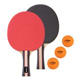 STIGA Performans 2 Oyuncu Ping Pong Seti - 2 Masa Tenisi Raketi, 3 – 3 Yıldızlı Turuncu Toplar Dahil