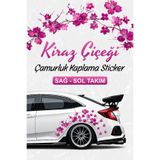 Stikacar SAKURA KİRAZ ÇİÇEĞİ Çamurluk Kaplama Sticker Seti