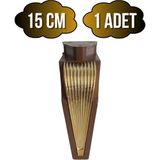 Stil 15CM Plastik Ayak Mobilya Masa ve Dolap AYAĞI(15CM)(KAHVERENGİ - Altın) - Kahverengi - 15cm - 1 ADET