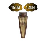 Stil 15Cm Plastik Ayak Mobilya Masa Ve Dolap Ayağı(15Cm)(Kahverengi - Altın) Kahverengi 15Cm 15Cm - 1 Adet
