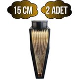 Stil 15CM Plastik Ayak Mobilya Masa ve Dolap AYAĞI(15CM)(SİYAH - Altın) - Siyah - 15cm - 2 ADET