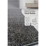 stil carpet RUBY - GRİ ( GRAY) ÖZEL KAYMAZ TABANLI ÖZEL ÜRETİM SİSAL-BUKLE HALI