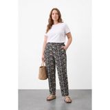 Stil Diva Havuç Kesim Cepli Lastikli Pantolon - Siyah - 50 - 52