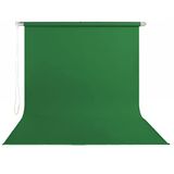 Stil Fon 195cm x 200cm Sonsuz Yeşil Fon Perdesi Seti