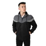 Stil Kombin Bill Üçgen Parçalı Kapşonlu Mevsimlik Mont 1220 - XL - Füme