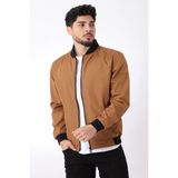 Stil Kombin Bondit Kolej Yaka Klasik Mevsimlik Mont 2861 Taba Xl