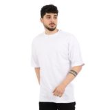 Stil Kombin Düz Basic Oversize Tişört BLD 5001 BEYAZ XXL