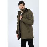 Stil Kombin İçi Kürk Astarlı Su Geçirmez Mont&Kaban&Parka HAKİ XL