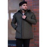 Stil Kombin Içi Kürk Astarlı Su Geçirmez Mont&kaban&parka - Haki