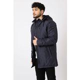 Stil Kombin İçi Kürk Astarlı Su Geçirmez Mont&Kaban&Parka LACİVERT L