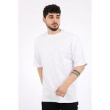 Stil Kombin Stil Kombin Düz Basic Oversize Tişört Bld - Beyaz
