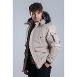 Stil Kombin Stil Kombin Içi Kürklü Kaban Mont Bl 1506 - XL - Bej