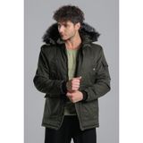 Stil Kombin Stil Kombin Içi Kürklü Kaban Mont Bl 1506 - XL - Haki