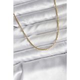 Stil Love 14K Gold Renk Kaplama İnce Zincir Model CM Kadın Kolye
