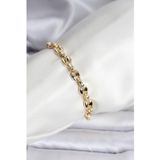 Stil Love 14K Gold Renk Kaplama Kahve Çekirdeği Model CM Kadın Bileklik