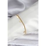 Stil Love 14K Gold Renk Kaplama Kalpli Model CM Kadın Bileklik