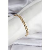 Stil Love 14K Gold Renk Kaplama Zincir Model CM Kadın Bileklik