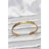 Stil Love 316L Çelik Gold Renk Ayetel Kürsi Yazılı Bileklik