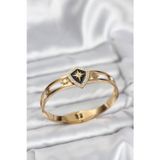 Stil Love 316L Çelik Gold Renk Kutup Yıldızı Kelepçe Bileklik