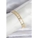 Stil Love 316L Çelik Gold Renk Labirent Model Kadın Bileklik