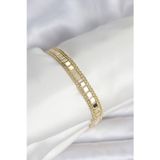 Stil Love 316L Çelik Gold Renk Pullu Zincir Model Kadın Bileklik