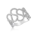 Stil Love Gümüş Dalgalı Sonsuzluk Bayan Yüzük SL2628