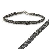 Stil Love Gümüş Kazaziye Örgü Bileklik SL1408