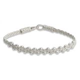 Stil Love Gümüş Kazaziye Örgü Bileklik SL5224