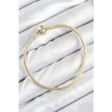 Stil Love Pirinç Charm Topcuk Model Gold Renk Kadın Bileklik