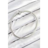 Stil Love Pirinç Charm Topcuk Model Gümüş Renk Kadın Bileklik