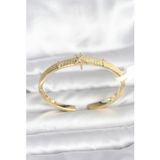 Stil Love Pirinç Gold Renk Kutup Yıldızı Model Kadın Kelepçe Bileklik