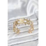 Stil Love Pirinç Gold Renk Vintage Kadın Bileklik