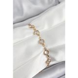 Stil Love Pirinç Gold Renk Zirkon Taşlı Kadın Bileklik SL12205