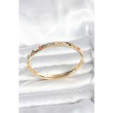 Stil Love Pirinç Gold Renk Zirkon Taşlı Kelepçe Bileklik