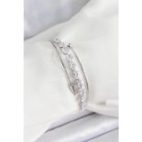 Stil Love Pirinç Gümüş Renk Arpa Zirkon Taşlı Kadın Bileklik SL12293