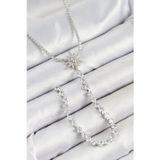 Stil Love Pirinç Zirkon Taşlı Kutup Yıldızı Model Gold Renk Y Kolye