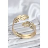 Stil Love Yaprak Model Gold Renk Kadın Bileklik