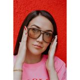 Stil Noktası TF Siyah Çerçeve Nude Cam Güneş Gözlüğü