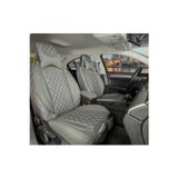 Stil Opel Corsa D Lüks Yarı Deri Oto Koltuk Kılıfı Ön/Arka Set