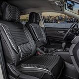 Stil Renault Clio 4 Lüx Deri Oto Koltuk Kılıfı Ortopedik Set (Elit) Uyumlu