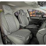Stil Renault Clio 4 Uyumlu Lüks Yarı Deri Oto Koltuk Kılıfı Ön/Arka Set