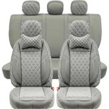 Stil Seat Ibiza Yeni Lüks Yarı Deri Oto Koltuk Kılıfı Ön/Arka Set
